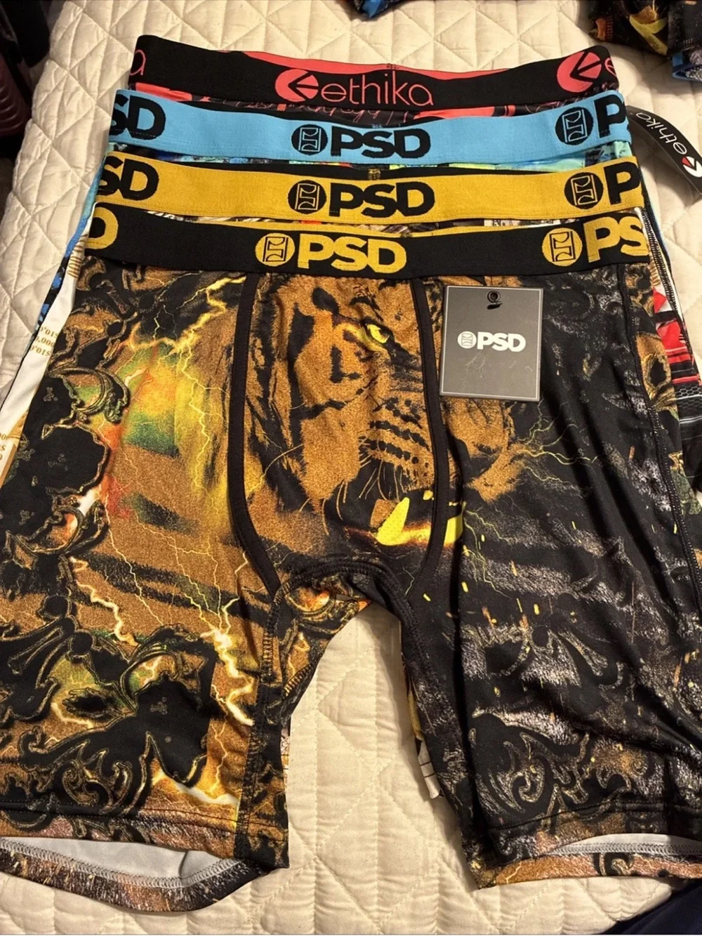 PSD/Ethika mens boxer briefs lot of 4 size large